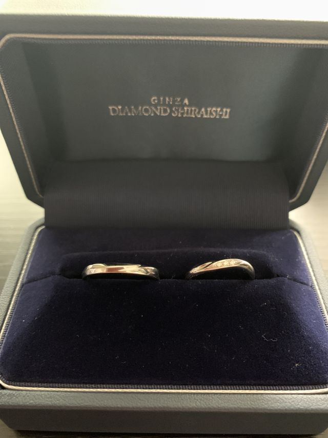 ペアの指輪です。