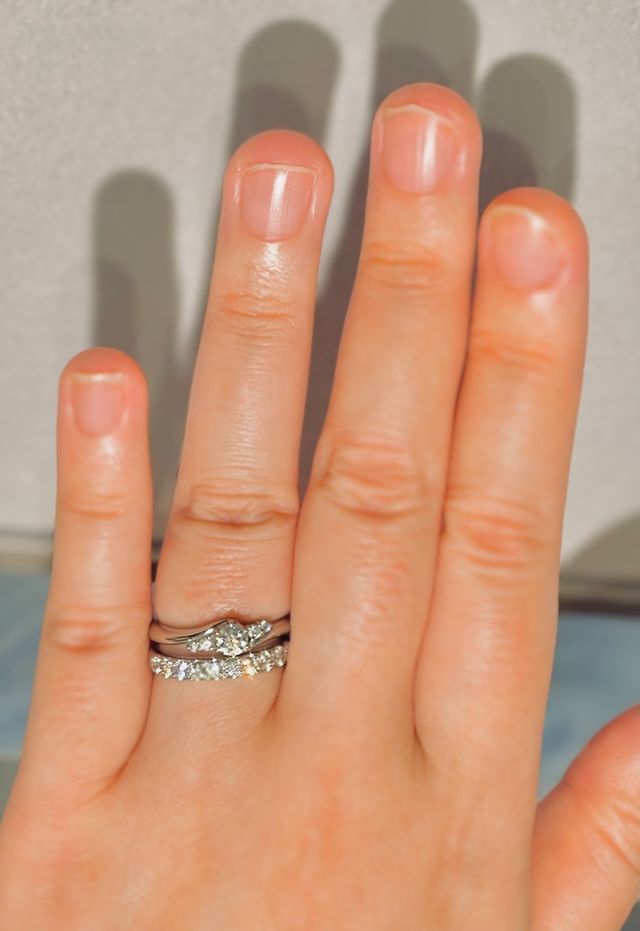 結婚指輪との重ね付け