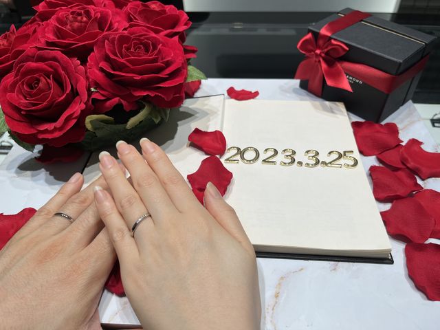 受け取りの際に記念に残る写真を撮らせて頂きました。