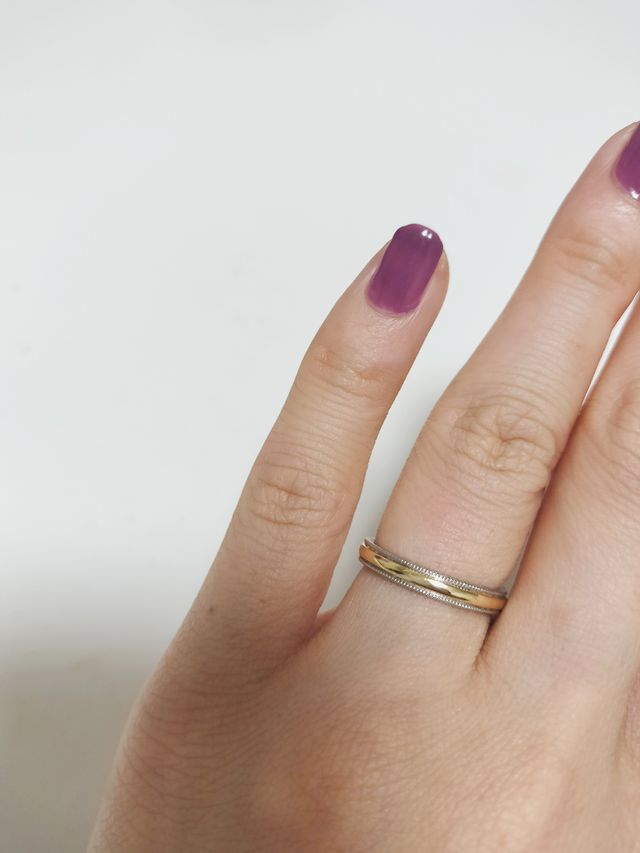 納品された指輪