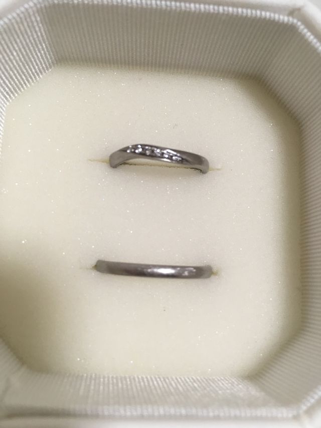 夫婦の結婚指輪です
