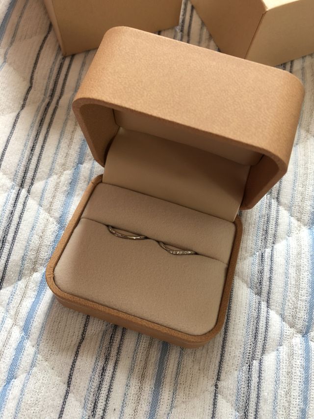 購入したばかりの指輪