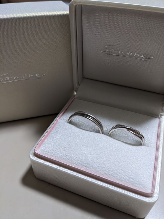 購入した指輪。