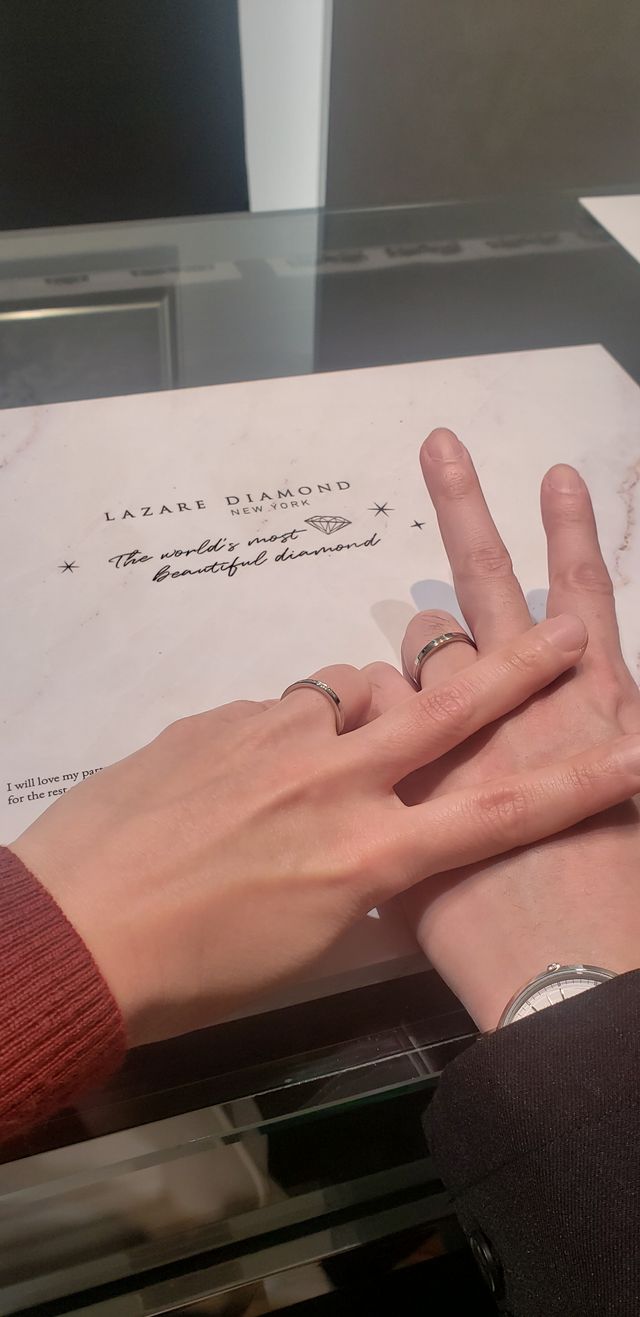 購入日に撮りました。