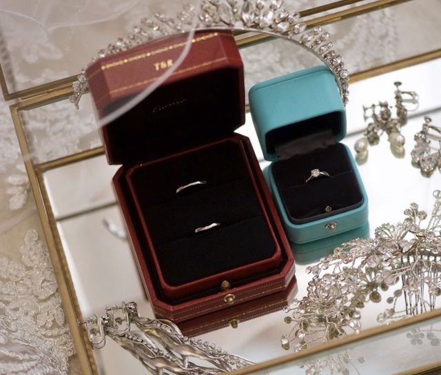 結婚指輪はかるあ、婚約指輪はティファニーにしました