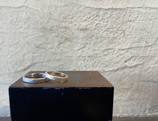 結婚指輪を作っていただきました。
最高です