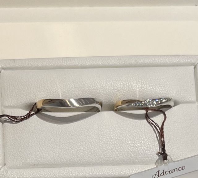 可愛い２色入りの指輪