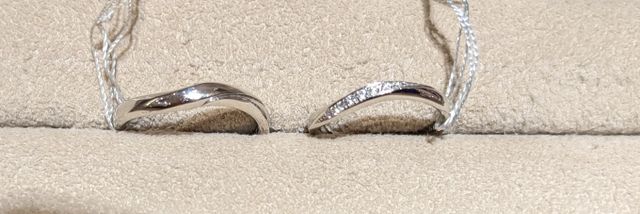 試着した結婚指輪