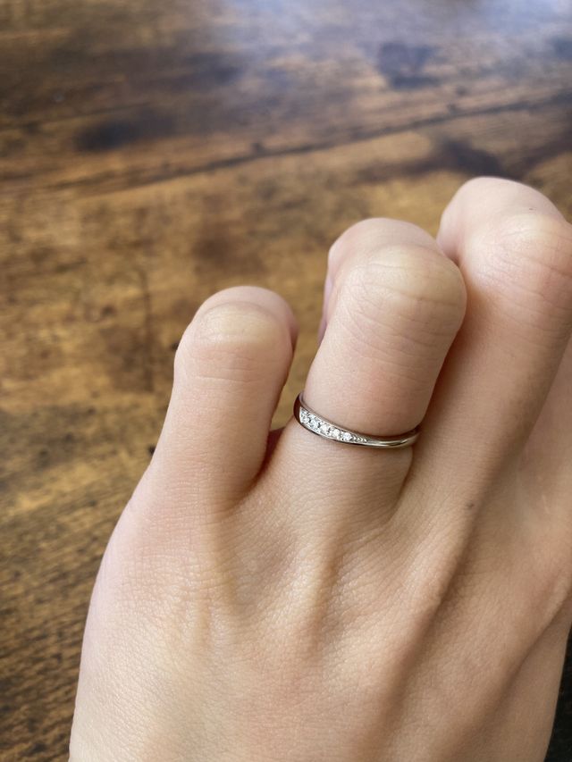 どの角度からもキラキラ光って見えます。