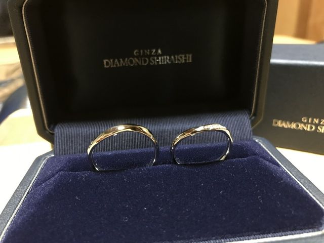 ペアリング「クレール8」ねじりが少しついてオシャレ