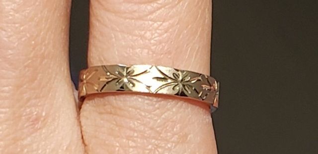 菜の花のメンズ幅のリング