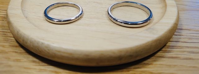 2人で手作りした結婚指輪、思い入れのある指輪となりました！