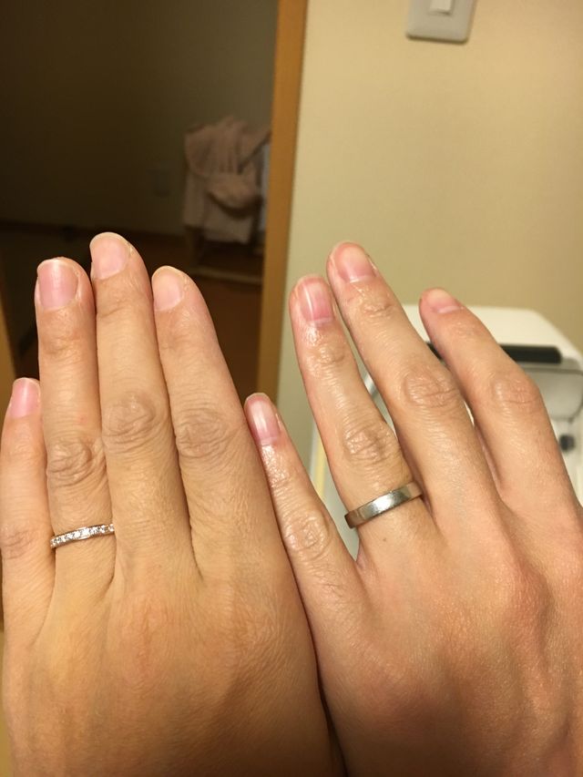 毎日つけるものなので、お互いに気に入ったものを選びました。