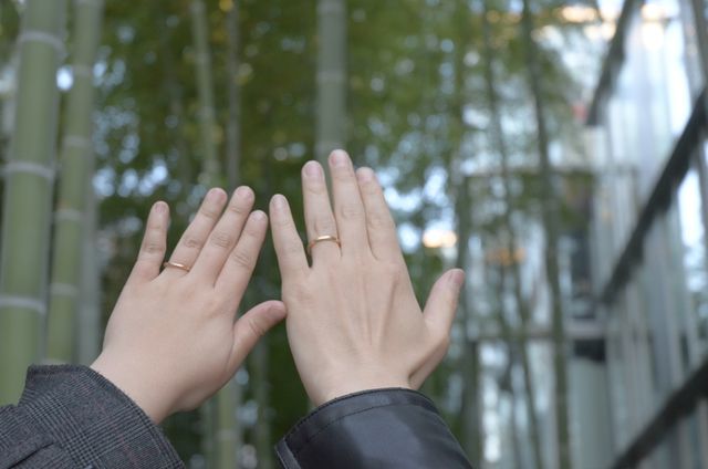 製作後、最終加工前に着用して撮っていただきました。
