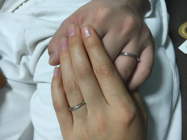 ペア装着時 手前:女性側 奥:男性側