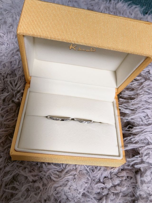 ダイヤの数をお好みで選べてキラキラに仕上がりました。