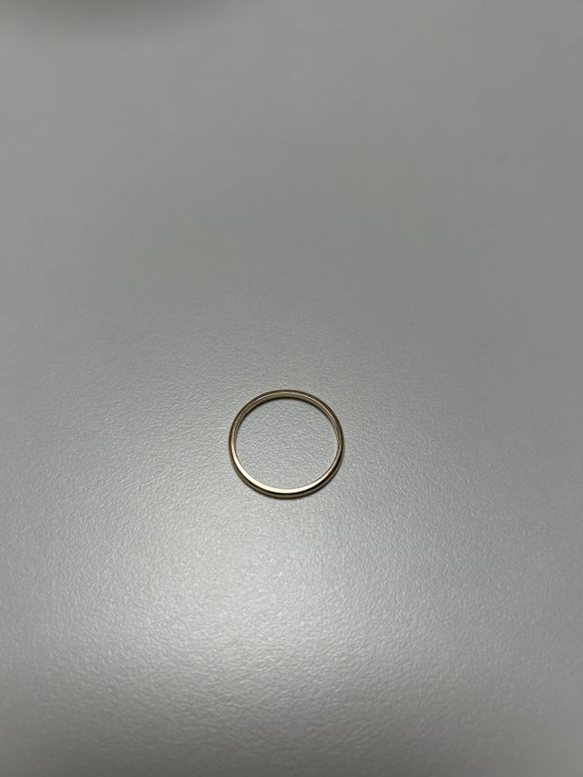 男性用の指輪のみの写真です。