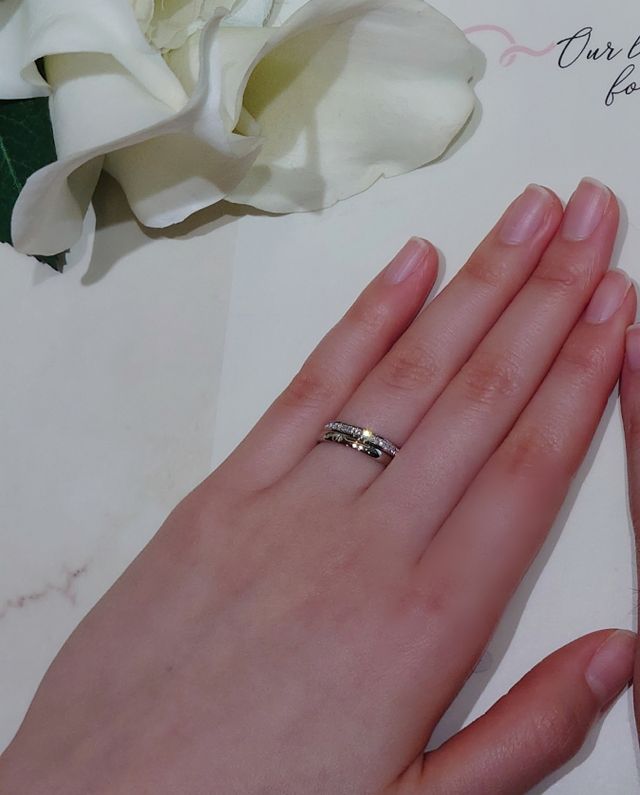 重ね付けもかわいいです