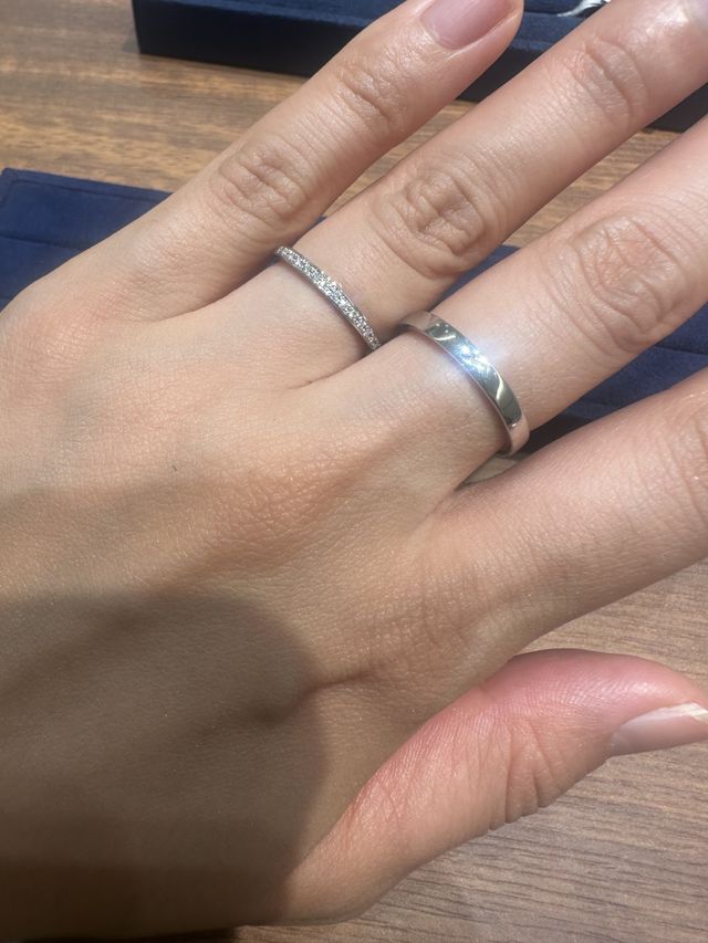 薬指が私向け、中指が旦那向け