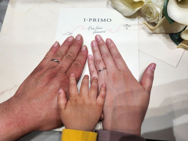 家族3人の手を撮影しました！