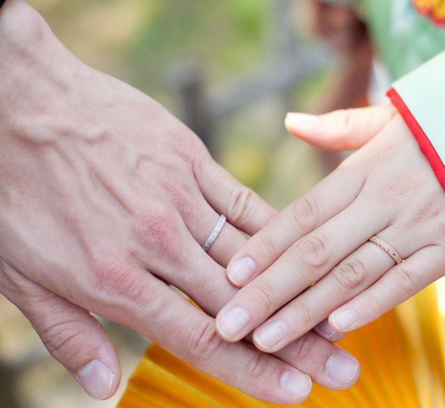 結婚式の前撮り写真にて撮影したものです