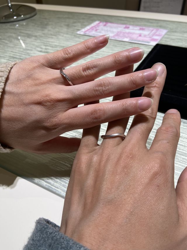 指輪のつけ心地がとても良かったです！