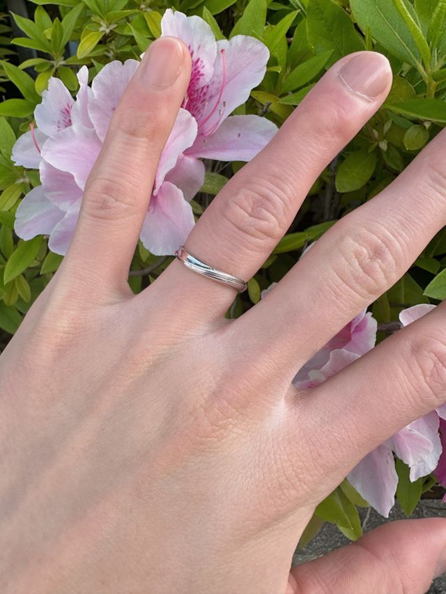 シンプルですが捻りがあって気に入ったデザインです