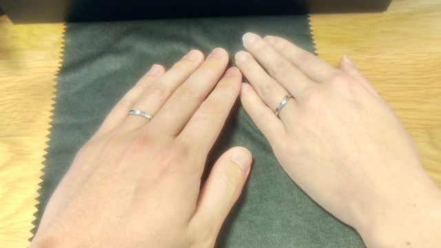 着けたところです。