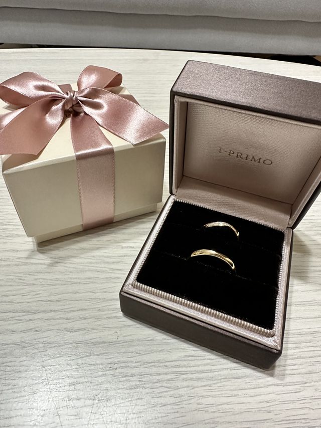 購入した結婚指輪です