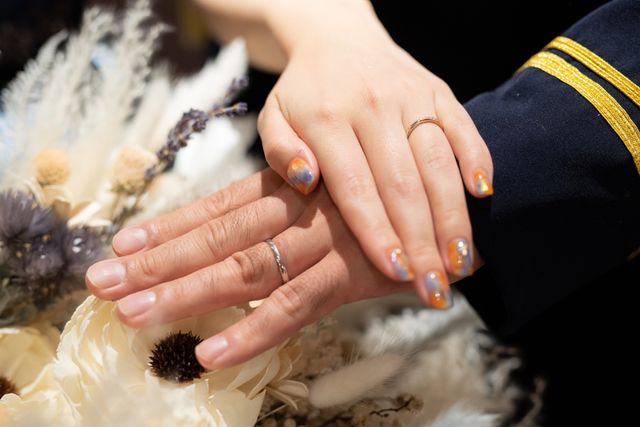 結婚式で撮ってもらった