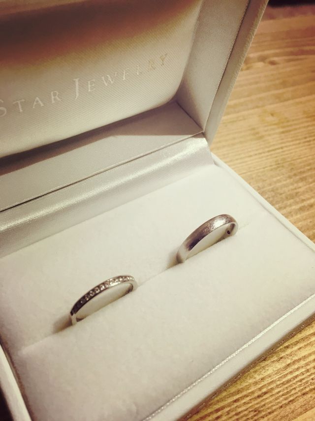 旦那は太めのサイズにしました