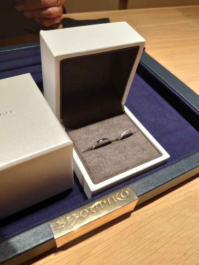 購入した指輪の写真