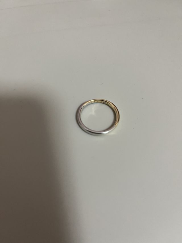 ゴールドとシルバーのツートンカラー