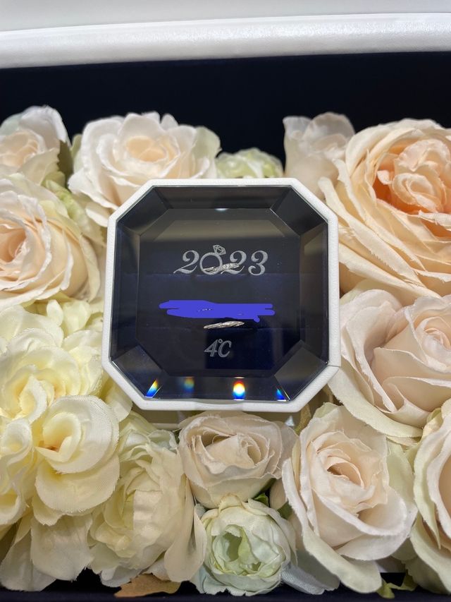 指輪受け取り時