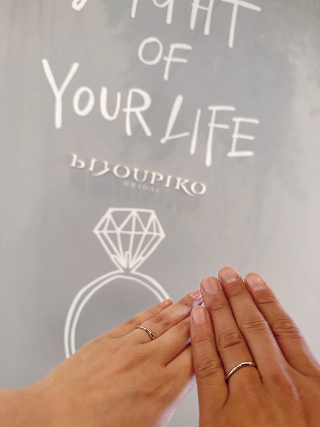 受け渡し時に写真を撮れるスペースで撮影して頂きました！