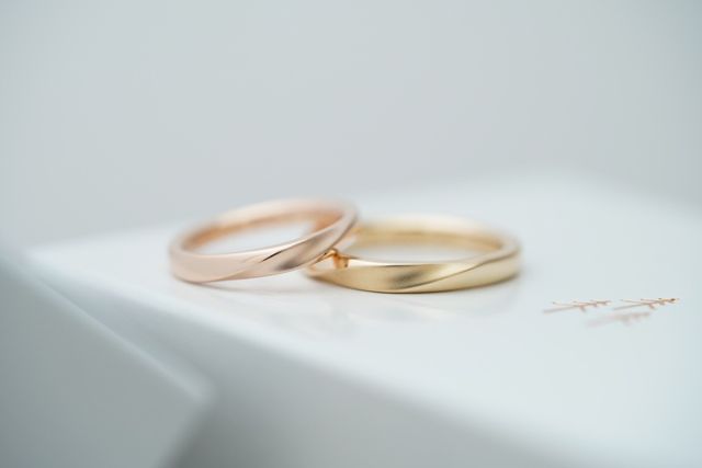 ピンクゴールド&times;ゴールド