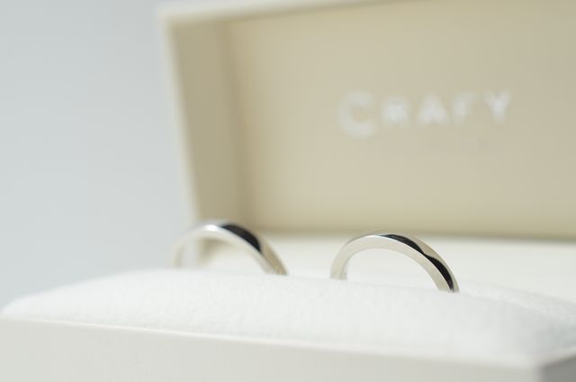 ピカピカの指輪が届いた時は大感動です！