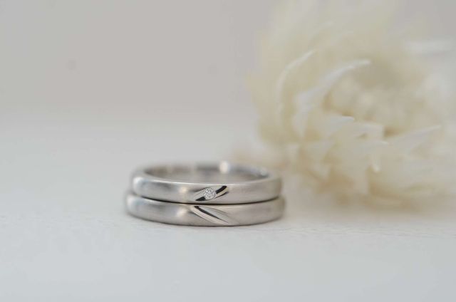 2つ合わせてハートっぽく見えるようにしました