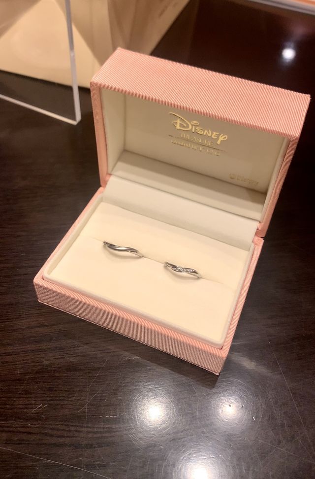 フルオーダーの指輪が完成して初めて開けた時の写真