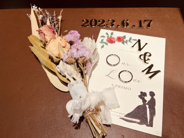 店舗オリジナルカードと背景アイテムをお借りした記念の写真。