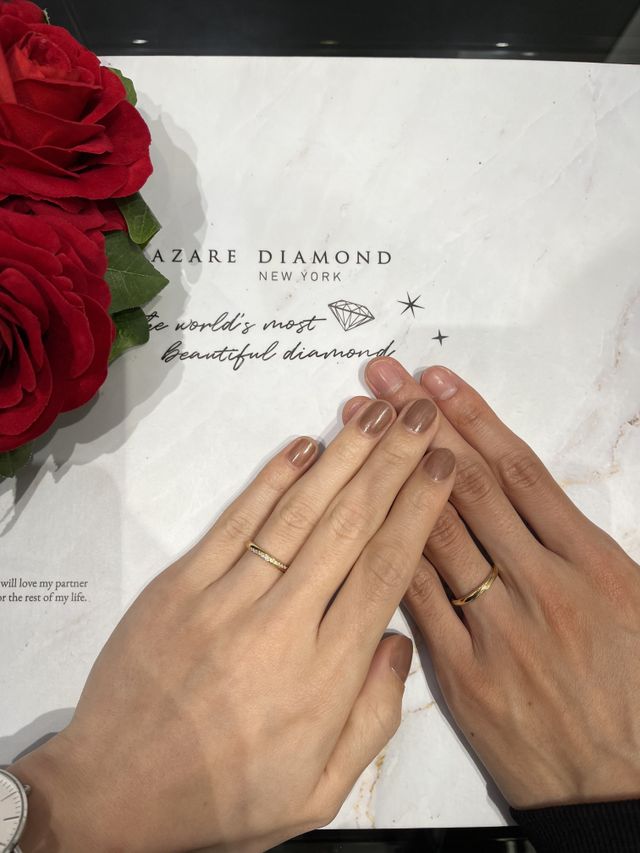 購入した指輪の着用画像です。