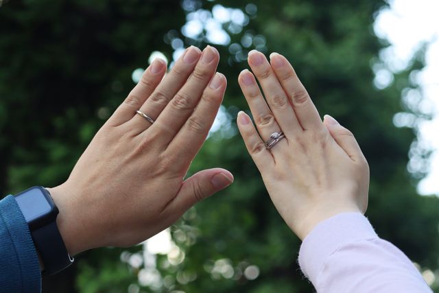 出来上がった際にスタッフの方に撮っていただいたお写真です。