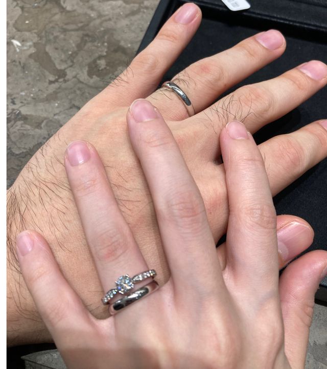 試着時の写真です。