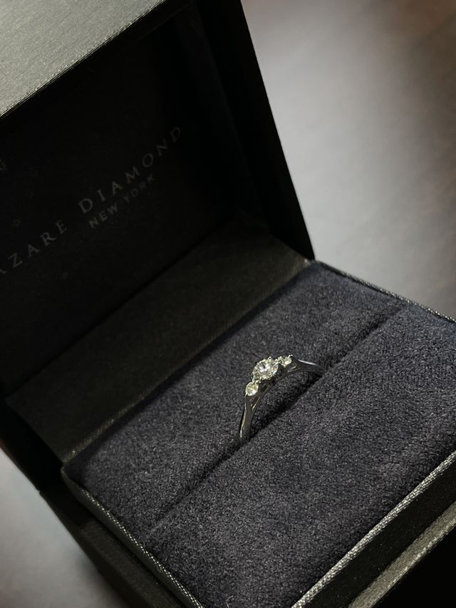 パートナーと受け取りに行きました。輝きにときめきました。