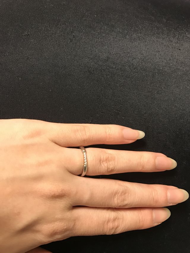 新婦用です。プラチナとピンクゴールドです。