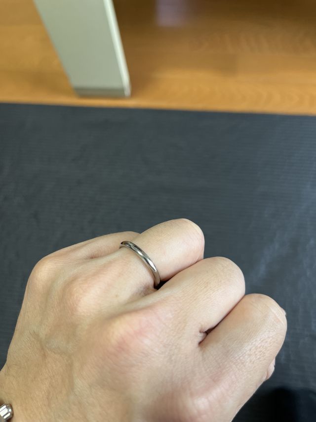 着用時の写真です。
つけ心地がとても良く直感できめました。