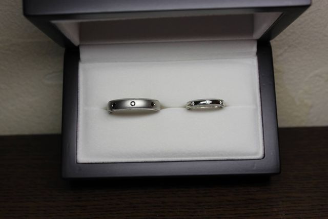 結婚指輪もシンプルにしました！