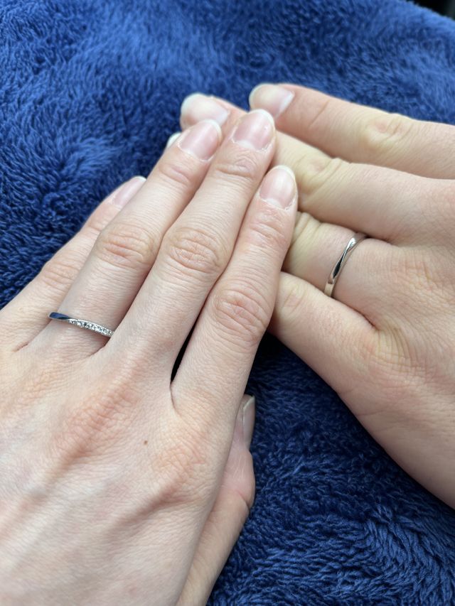 ストレートタイプのリングで
デザインもシンプルです。