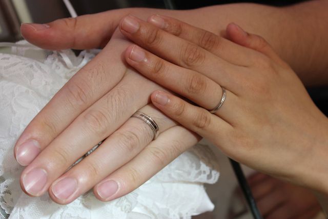 指輪の幅を選べたのも良かったです！