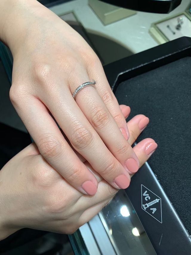 ダイヤの輝きが綺麗でした